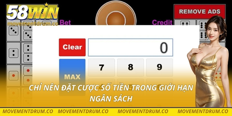 Chỉ nên đặt cược số tiền trong giới hạn ngân sách