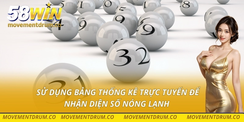 Sử dụng bảng thống kê trực tuyến để nhận diện số nóng lạnh